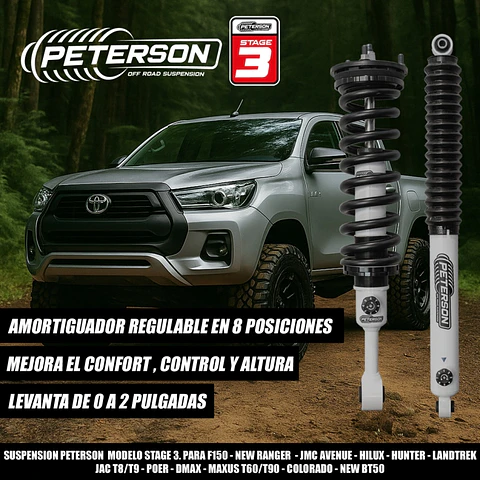 Suspensión Peterson para Great Wall Poer y Foton V7