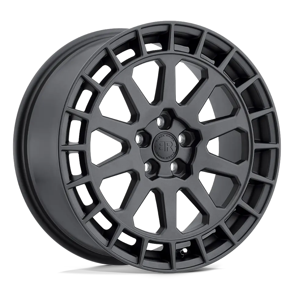 Juego de 4 llantas 17X8.5 6X114.3/12 Black Rhino Boxer Gunblack 1