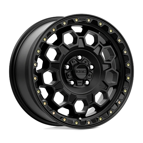 Juego de 4 llantas 17X9.0 6X139.7/-12 KMC Trek Satin Black Cb106.1
