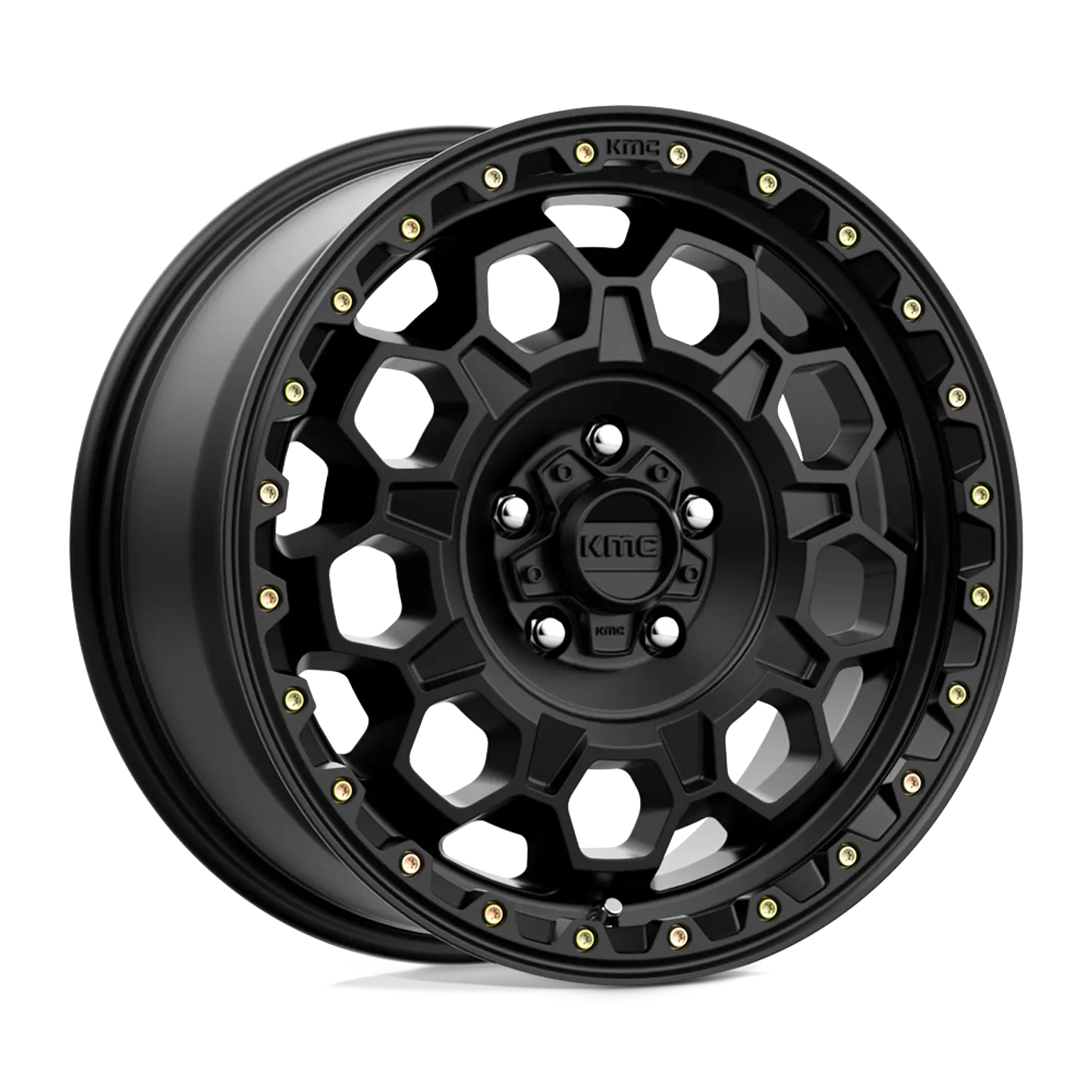 Juego de 4 llantas 17X9.0 6X139.7/-12 KMC Trek Satin Black Cb106.1 1