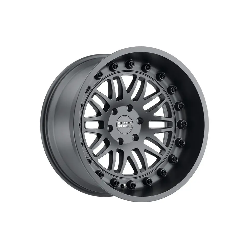 Juego de 4 llantas 17X9.5 6X139.7/12 Black Rhino Fury Matte Gunmetal 1
