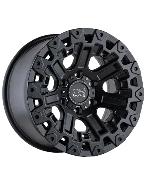 Juego de 4 llantas 17X9.5 6X114.3/12 Black Rhino Ozark Matte Black