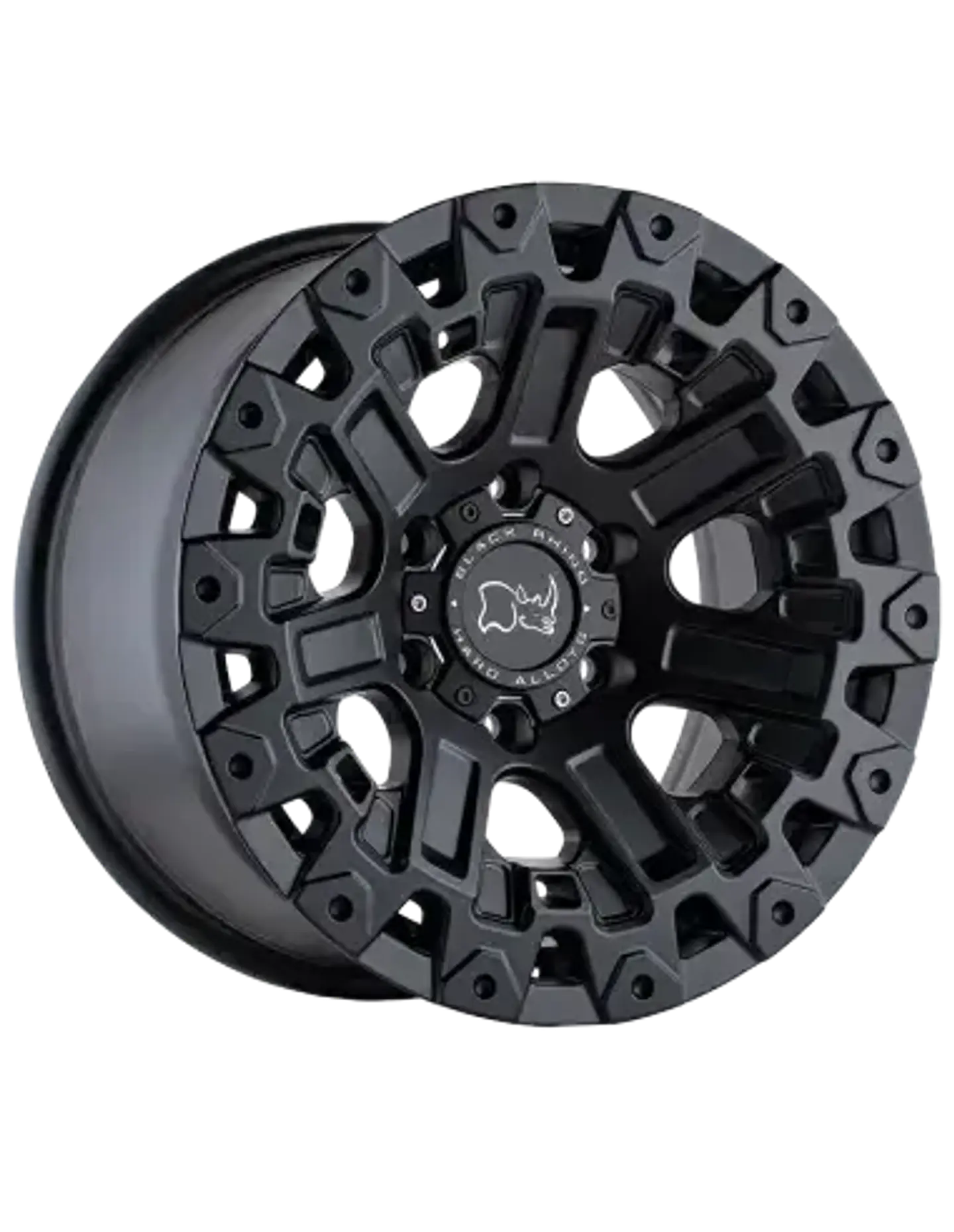 Juego de 4 llantas 17X9.5 6X114.3/12 Black Rhino Ozark Matte Black 1