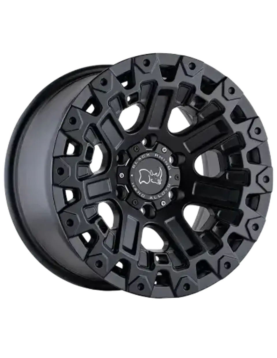 Juego de 4 llantas 17X9.5 6X114.3/12 Black Rhino Ozark Matte Black 1