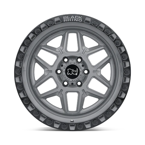Juego de 4 llantas 17X9.0 6X139.7/-12 Black Rhino Kelso Battleship Gray W/Black