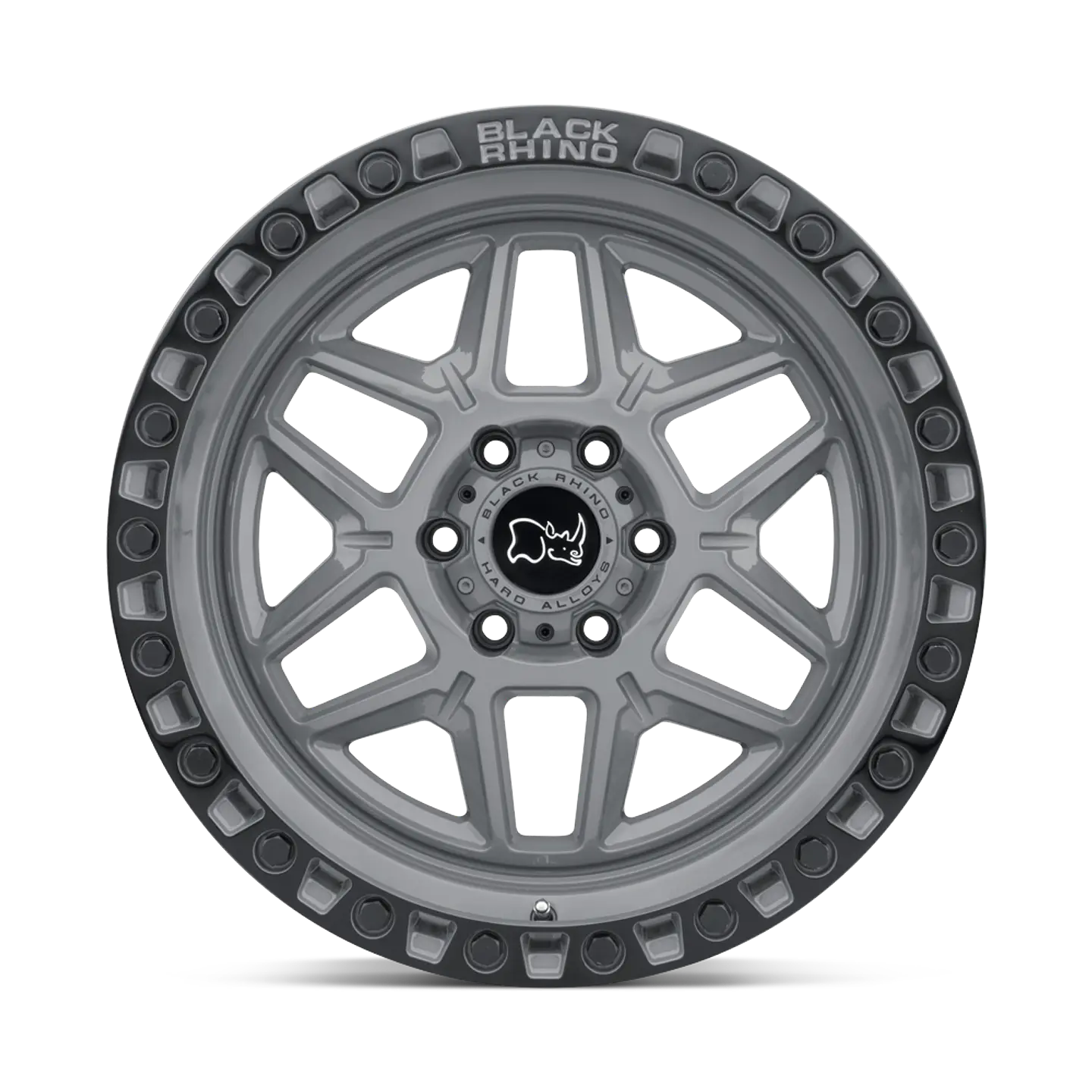 Juego de 4 llantas 17X9.0 6X139.7/-12 Black Rhino Kelso Battleship Gray W/Black 1