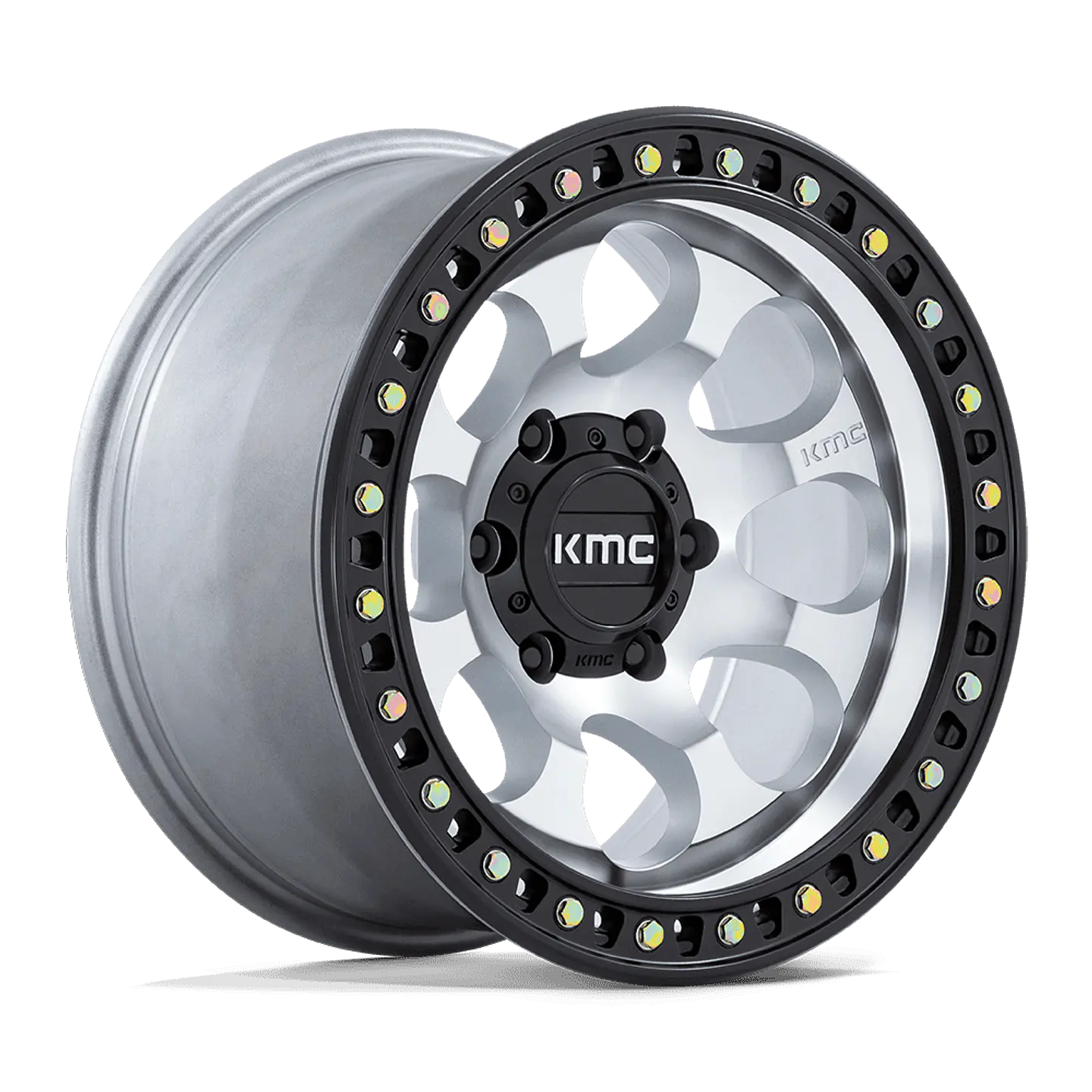 Juego de 4 llantas 17X8.5 6X139.7/10 KMC Riot Machined W/Satin Black Lip Cb106, 1