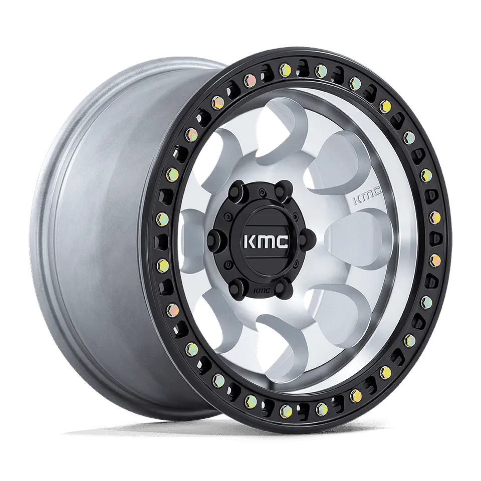 Juego de 4 llantas 17X8.5 6X139.7/10 KMC Riot Machined W/Satin Black Lip Cb106, 1