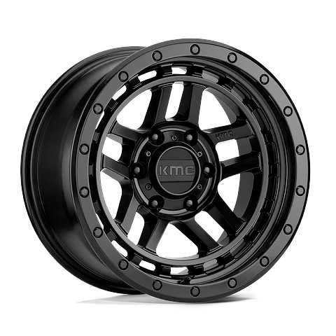 Juego de 4 llantas 18X8.5 6X139.7/00 KMC Recon Satin Black Km540 Cb106.25