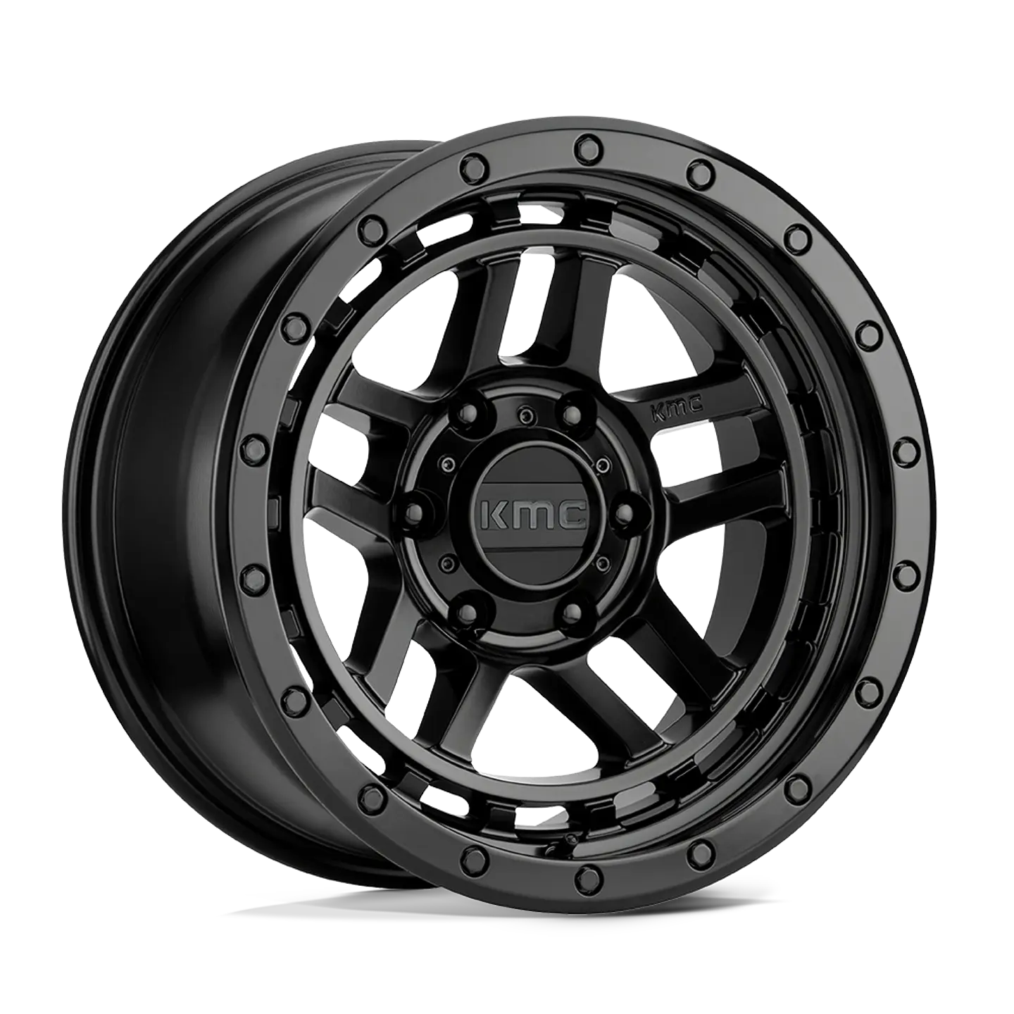 Juego de 4 llantas 18X8.5 6X139.7/00 KMC Recon Satin Black Km540 Cb106.25 1