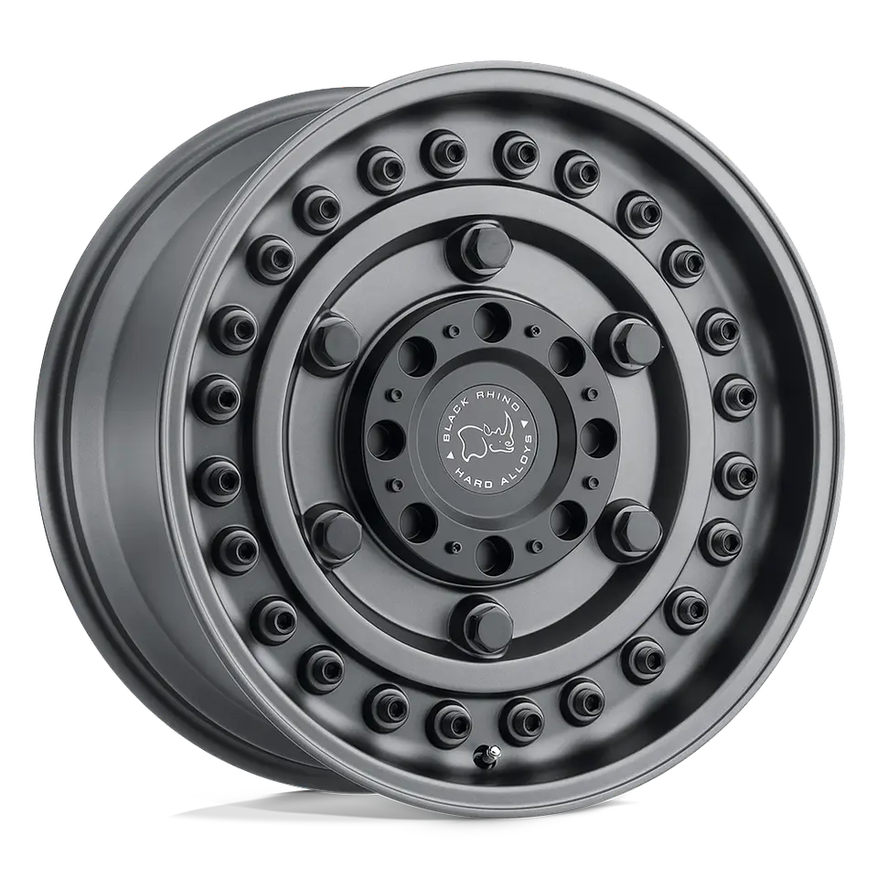 Juego de 4 llantas 17X9.5 6X139.7/6X135/-18 Black Rhino Armory Gunblack 1