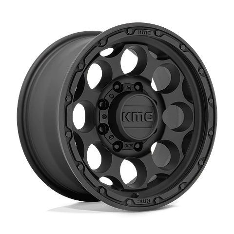 Juego de 4 llantas 17X9.0 5X127/-12 KMC Dirty Harry Textured Black Cb71,5