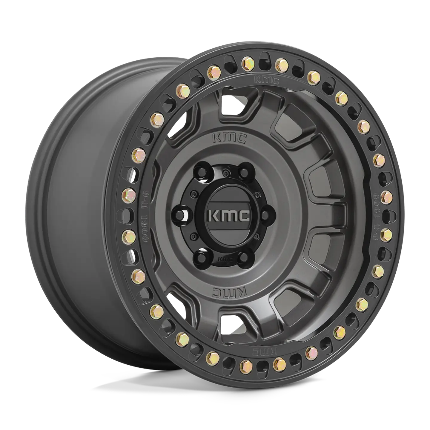 Juego de 4 llantas 17X9.0 5X127/-38 KMC Tank Beadlock Anthracite Km236 1