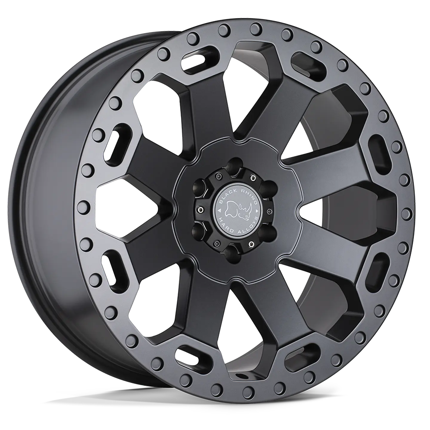 Juego de 4 llantas 17X9.0 6X139.7/-12 Black Rhino Warlord Matte Gunmetal 1