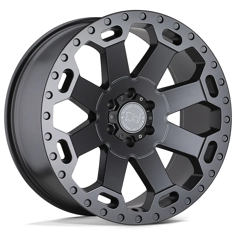 Juego de 4 llantas 17X9.0 6X139.7/-12 Black Rhino Warlord Matte Gunmetal 1