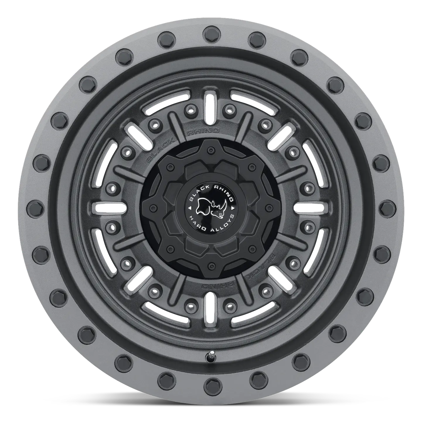 Juego de 4 llantas 17X8.5 6X139.7/-18 Black Rhino Abrams Textured Matte Gunmeta 1