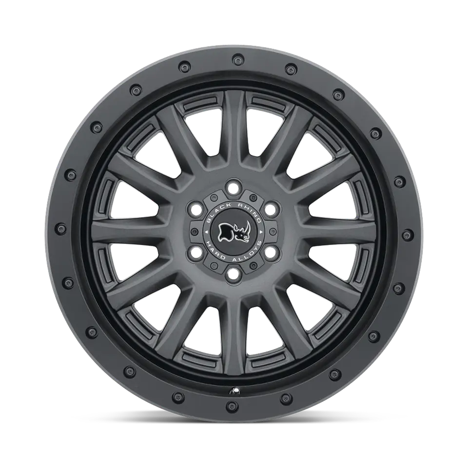 Juego de 4 llantas 18X8,5 6X114,3/10 Black Rhino Dugger Gun Black 1