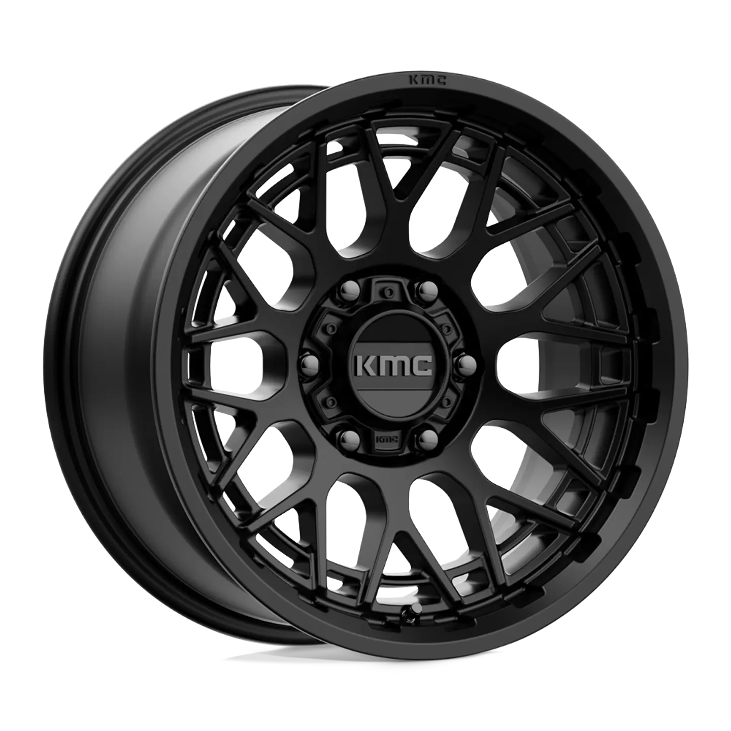 Juego de 4 llantas 17X8.5 6X139.7/00 KMC Technic Satin Black Cb106.1 1