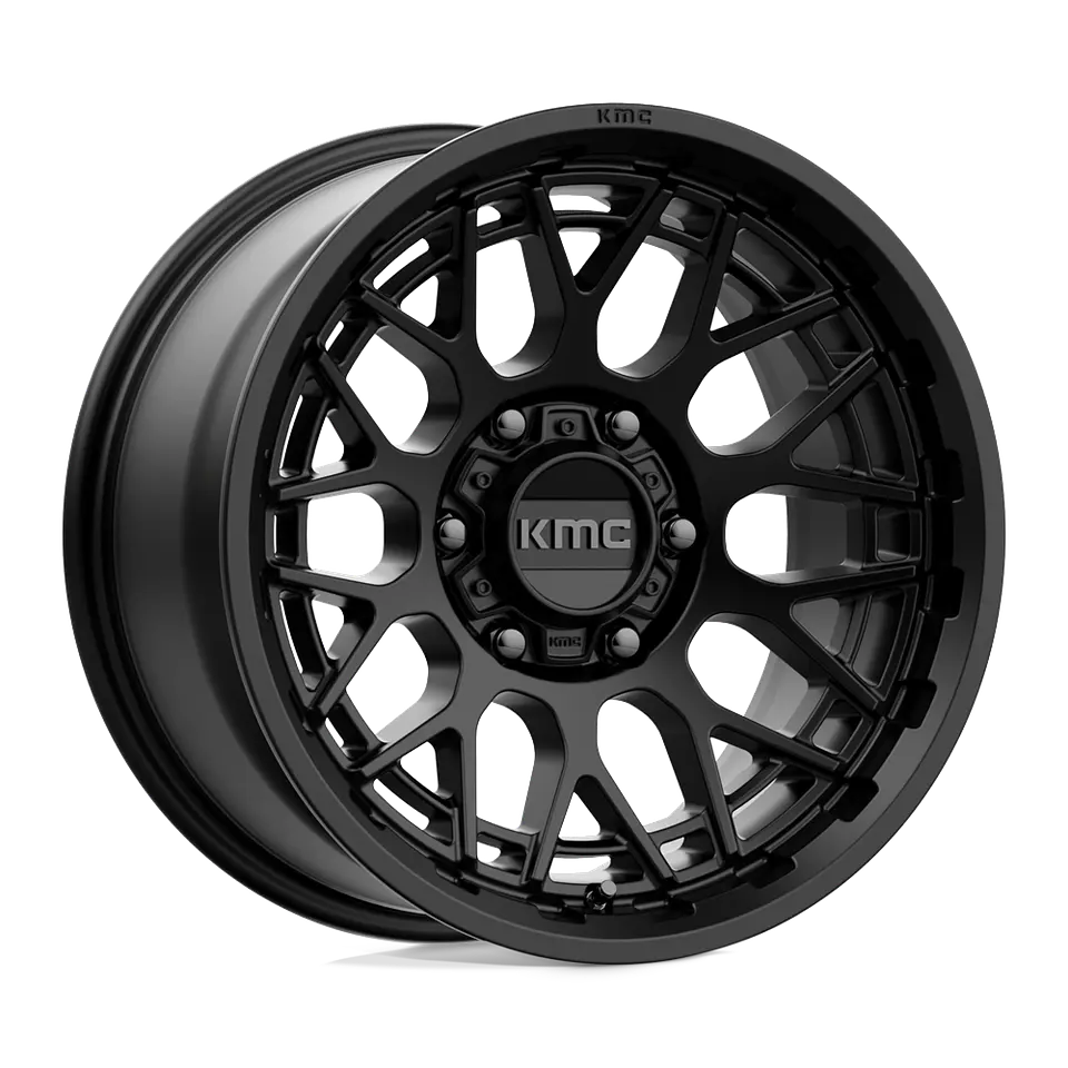 Juego de 4 llantas 17X8.5 6X139.7/00 KMC Technic Satin Black Cb106.1 1