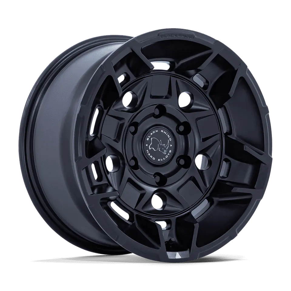 Juego de 4 llantas 17X8.5 6X139.7/00 Black Rhino Guard Matte Black 1