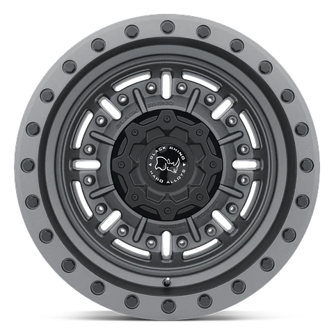 Juego de 4 llantas 20X9.5 6X139.7/12 Black Rhino Abrams Textured Matte Gunmetal