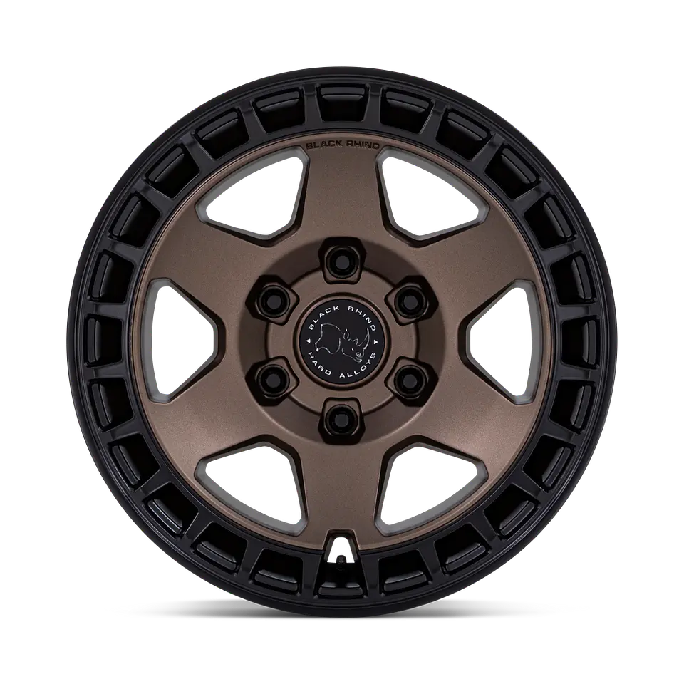 Juego de 4 llantas 17X8.5 6X139.7/25 Black Rhino Bahari Matte Bronze W/Matte Bk 1