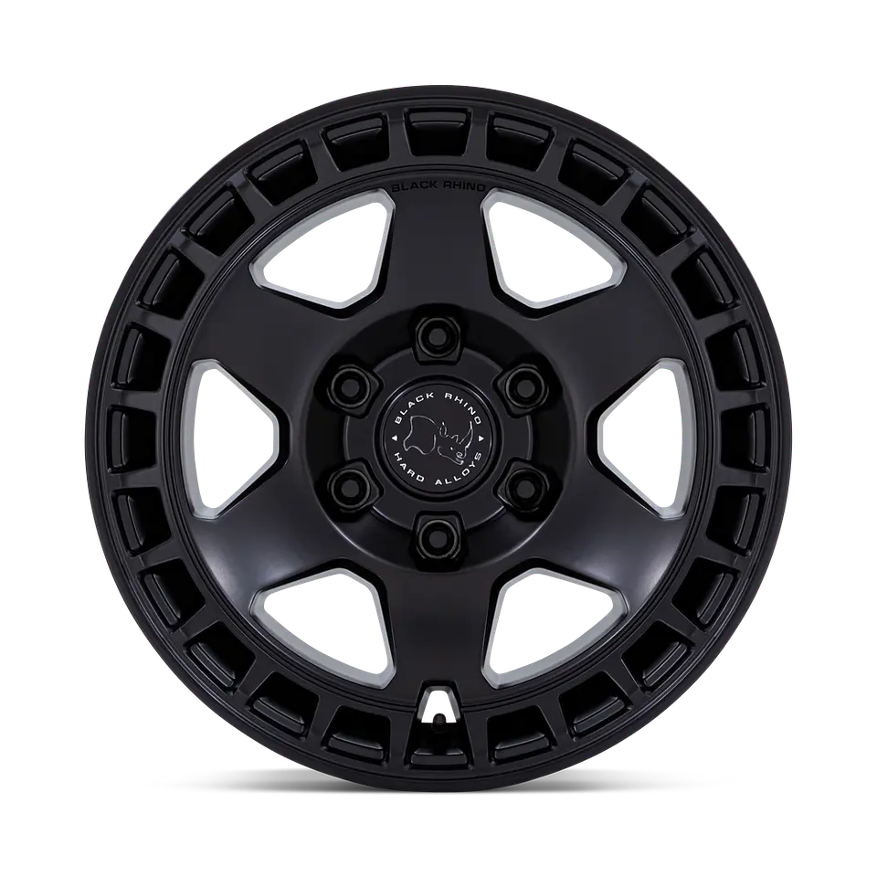Juego de 4 llantas 17X8.5 6X139.7/-10 Black Rhino Bahari Matte Black 1