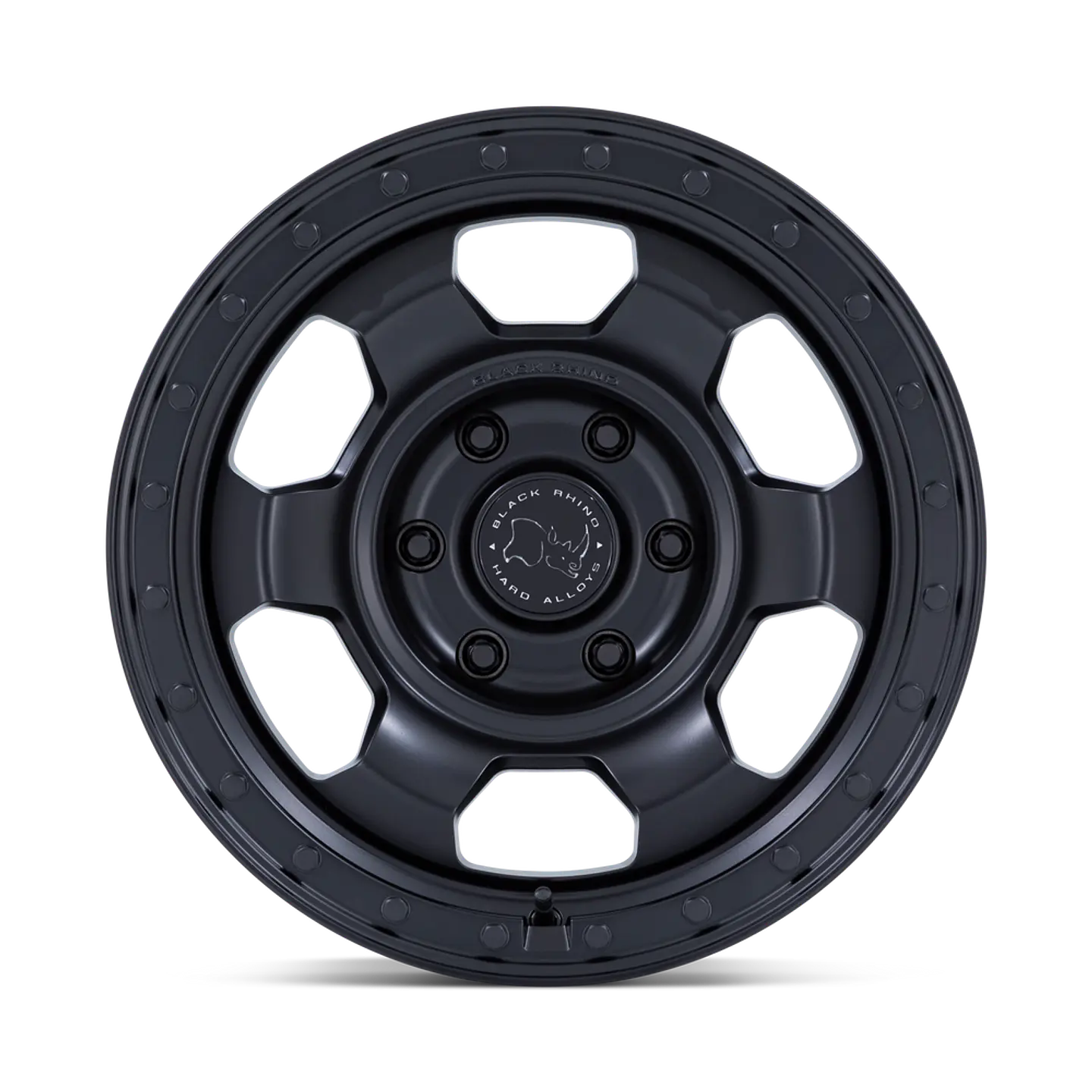 Juego de 4 llantas 17X8.5 6X139.7/-10 Black Rhino Trooper Matte Black Cb106.1 1