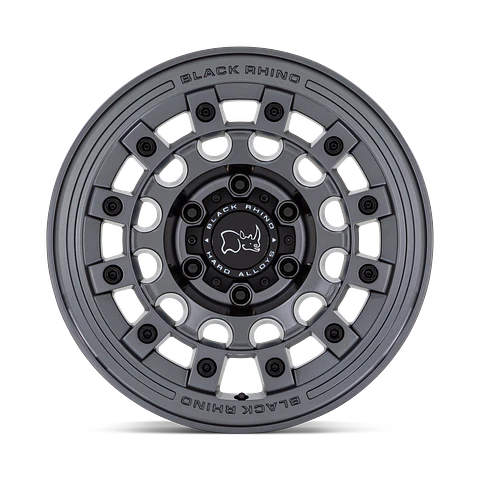 Juego de 4 llantas 17X9.0 6X139.7 /-12 Black Rhino Fuji Matte Gunmetal