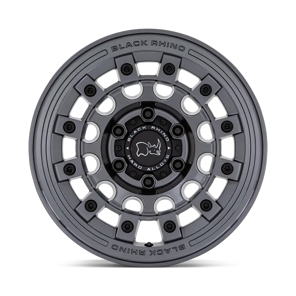 Juego de 4 llantas 17X9.0 6X139.7 /-12 Black Rhino Fuji Matte Gunmetal 1