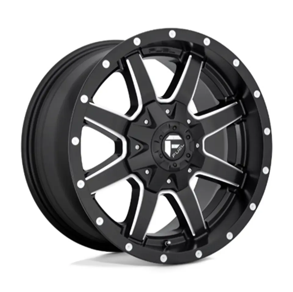 Juego de 4 llantas Fuel MAVERICK 20X9 6X135/6X139.7 ET+1 MATTE BLACK MILLED 1