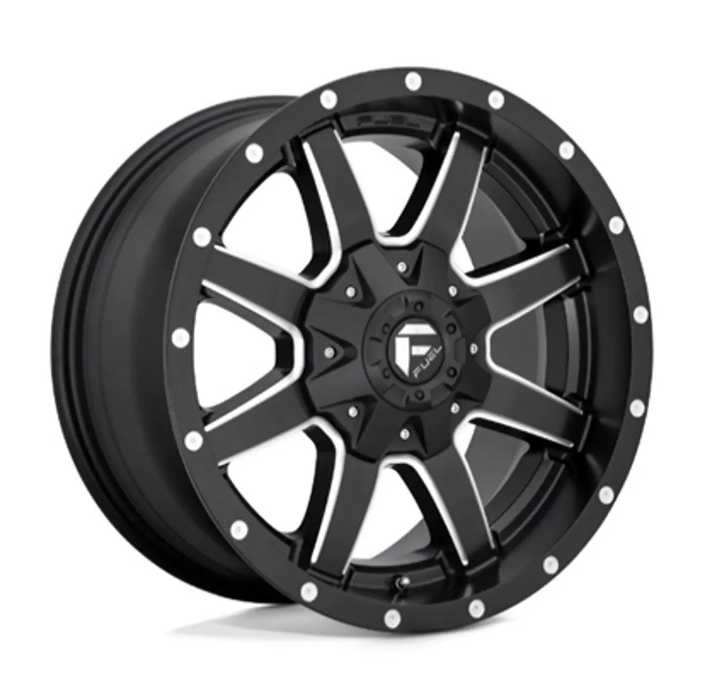 Juego de 4 llantas Fuel MAVERICK 17X9 6X135/6X139.7 ET-12 MATTE BLACK MILLED 1