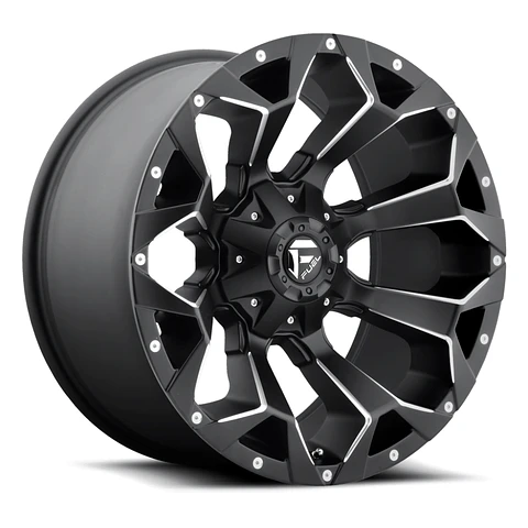 Juego de 4 llantas Fuel ASSAULT 20X9 6X135/6X139.7 ET+1 MATTE BLACK MILLED