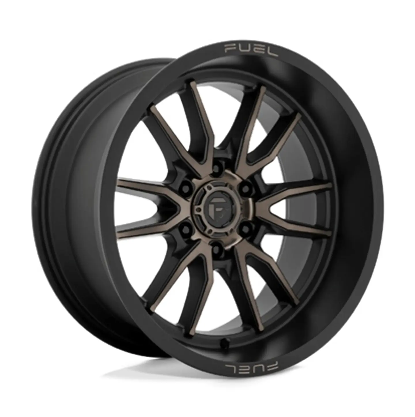 Juego de 4 llantas Fuel CLASH 6 20X10 6X139.7 ET-18 DARK MACHINE 1