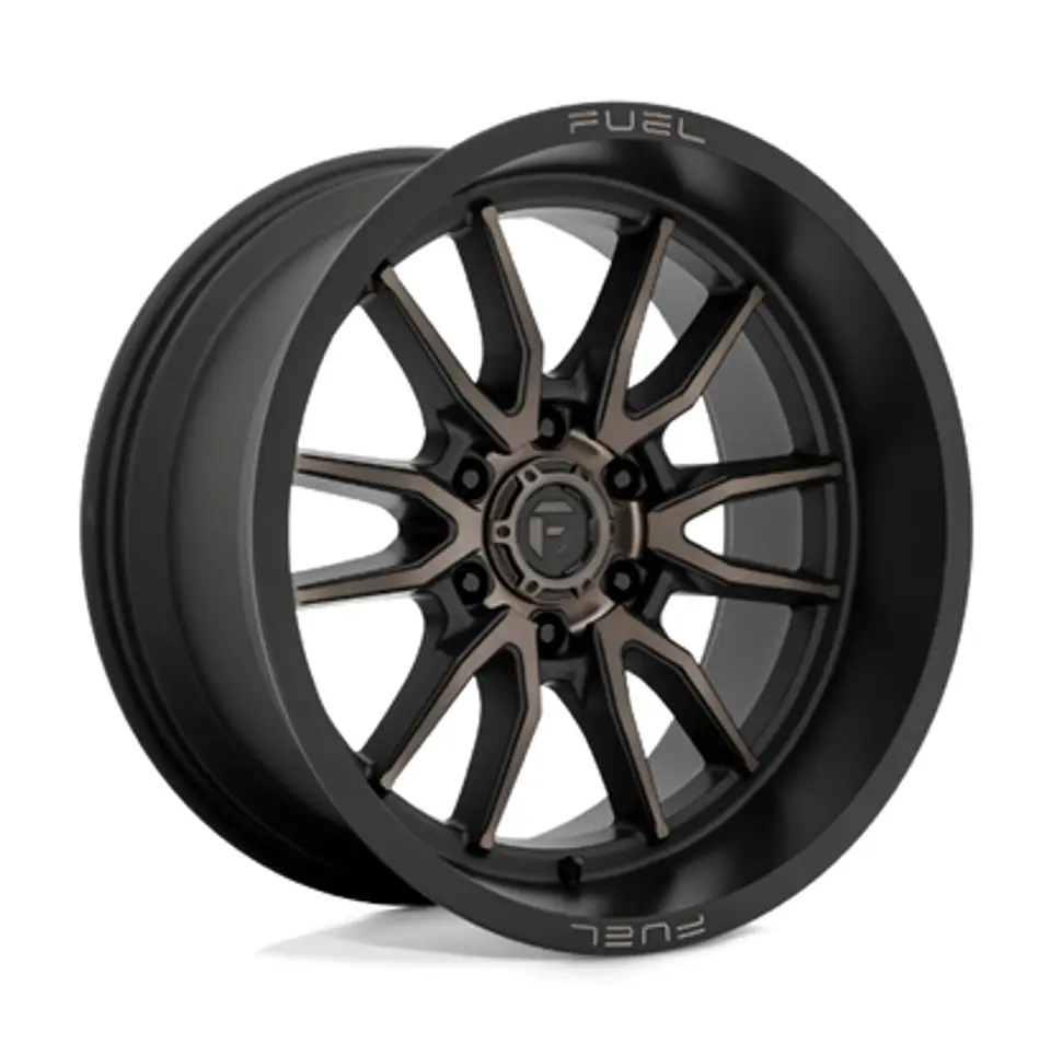 Juego de 4 llantas Fuel CLASH 6 20X10 6X139.7 ET-18 DARK MACHINE 1
