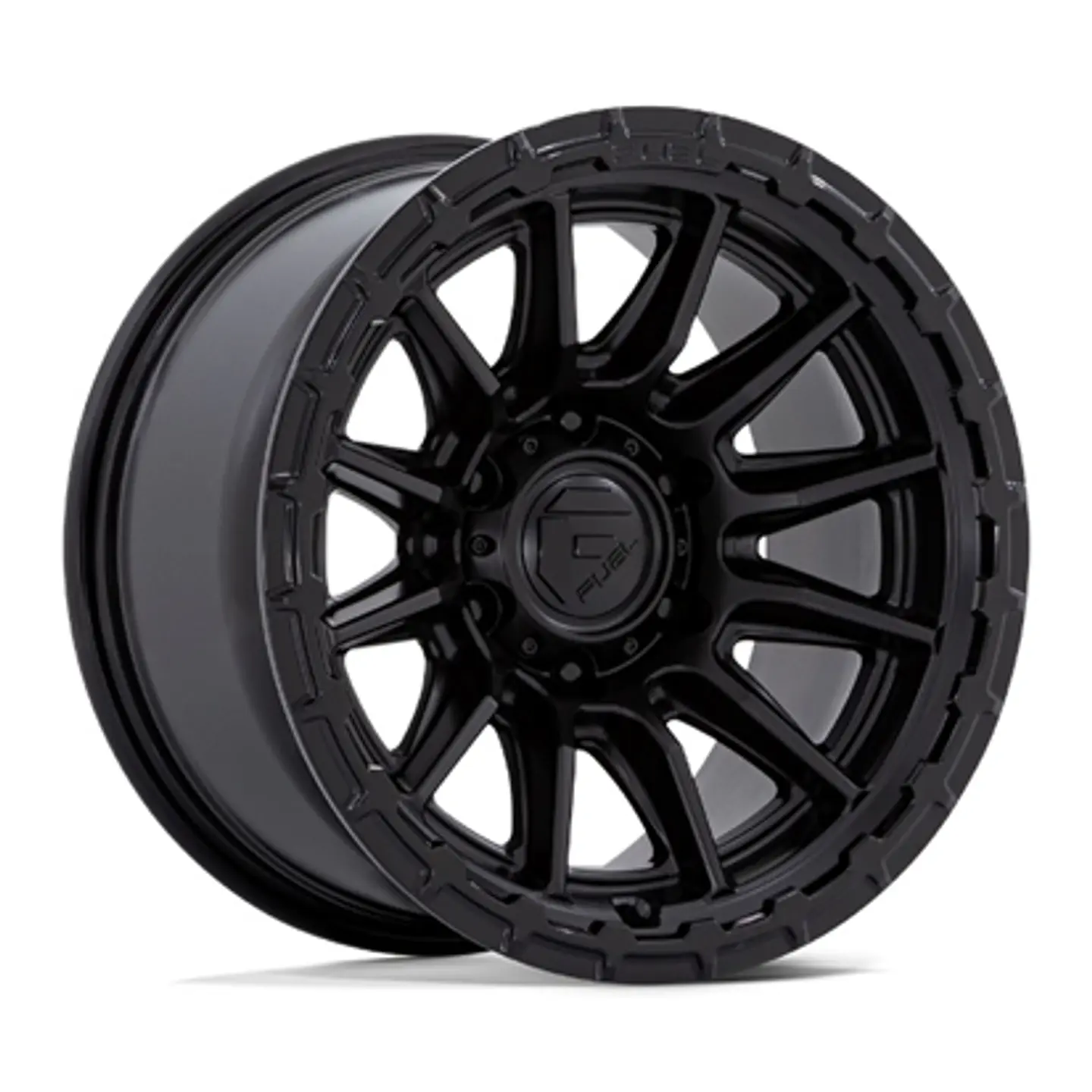 Juego de 4 llantas Fuel PISTON 17X9 6X139.7 ET-12 BLACKOUT 1