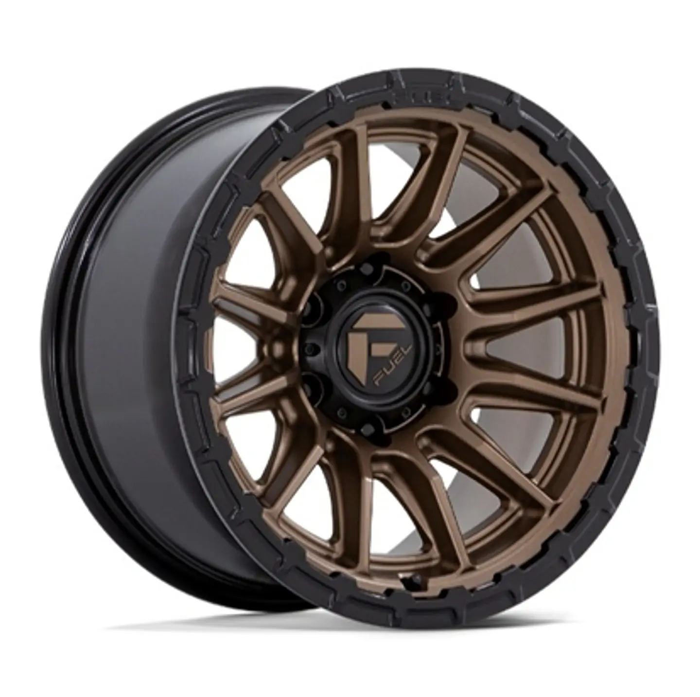 Juego de 4 llantas Fuel PISTON 17X9 6X139.7 ET-12 MATTE BRONZE BLACK LIP 1