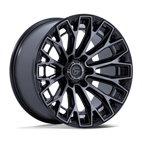 Juego de 4 llantas Fuel TRAX 17X9 6X139.7 ET+1 GLOSS BLACK MACHINED FACE DTCC
