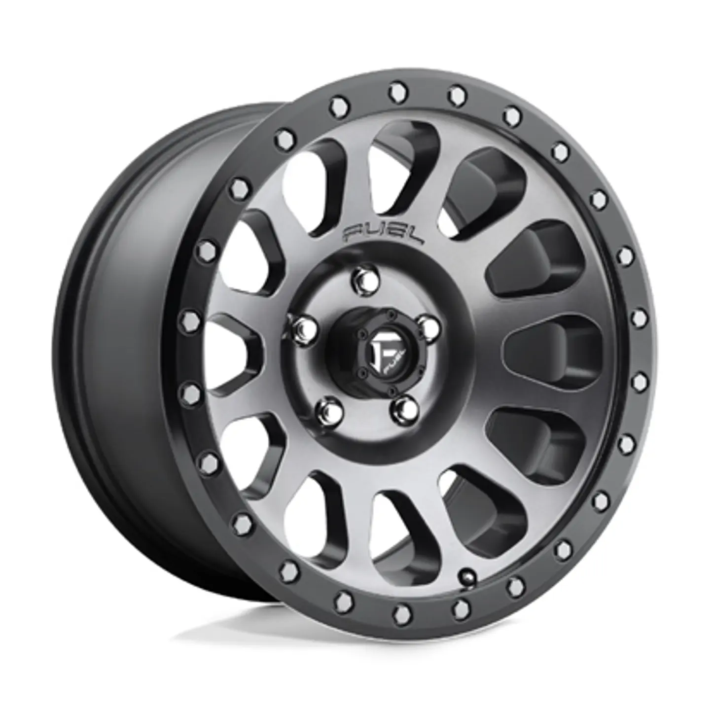 Juego de 4 llantas Fuel VECTOR 17X8.5 5X120 ET+20 GUN METAL BLACK LIP 1