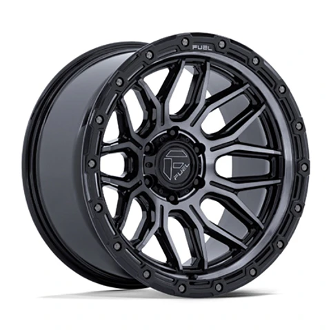 Juego de 4 llantas Fuel SURGE 17X9 6X139.7 ET-12 GLOSS BLACK MACHINED W/ GTCC