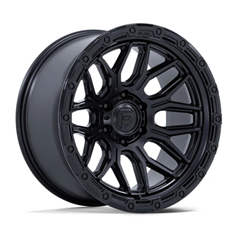 Juego de 4 llantas Fuel SURGE 17X9 6X135 ET+1 MATTE BLACK W/ GLOSS BLACK LIP