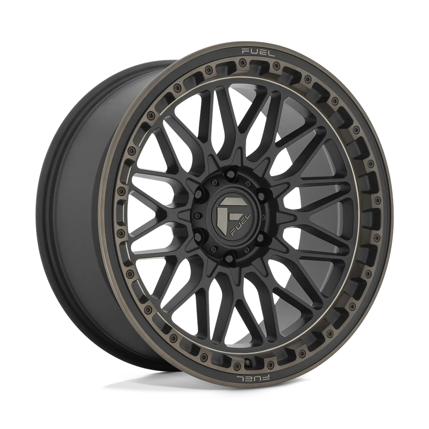 Juego de 4 llantas Fuel TRIGGER 17X9 6X139.7 ET+1 MATTE BLACK DARK TINT 1