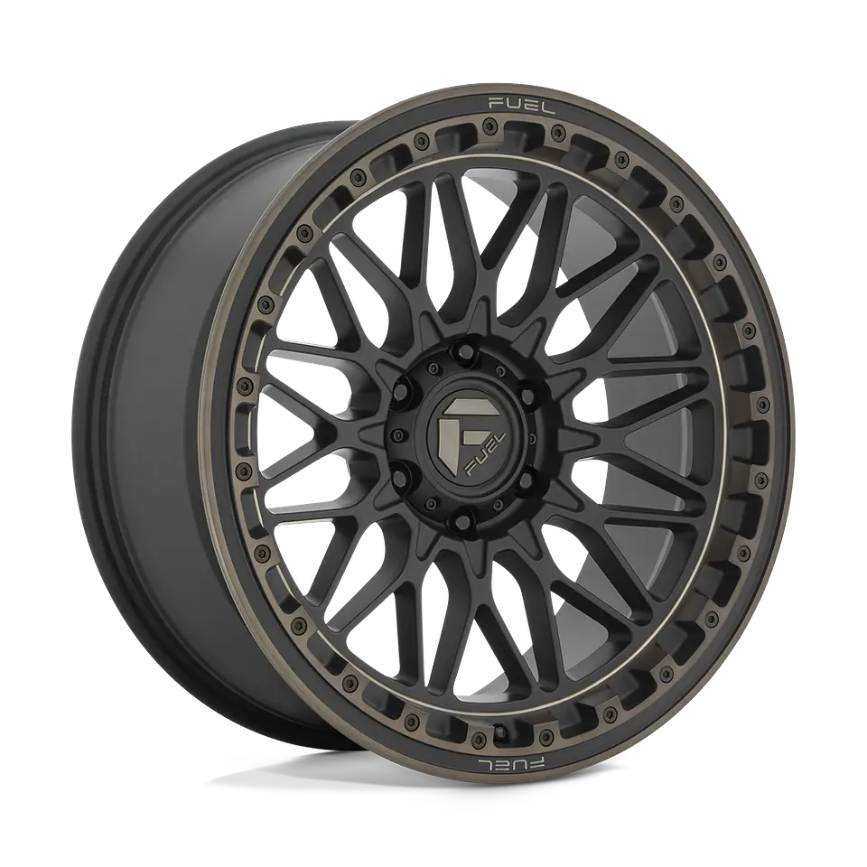 Juego de 4 llantas Fuel TRIGGER 17X9 6X139.7 ET+1 MATTE BLACK DARK TINT 1
