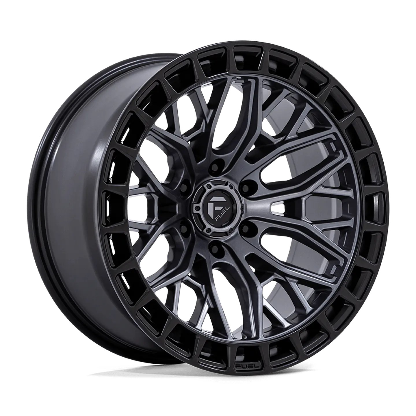 Juego de 4 llantas Fuel SIGMA 17X9 6X139.7 ET-12 MATTE GUNMETAL W/ M-BLK LIP 1