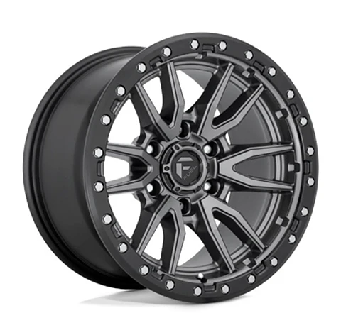 Juego de 4 llantas Fuel REBEL 20X9 8X165.1 ET+1 MATTE GUN METAL BLACK LIP