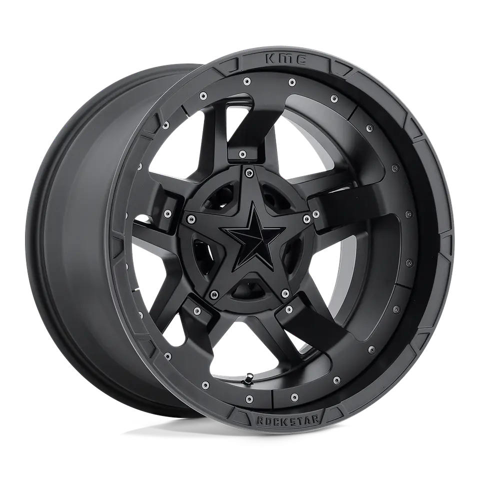Juego de 4 llantas XD XD827 ROCKSTAR III 17X9 6X135/6X139.7 ET-12 MATTE BLACK 1