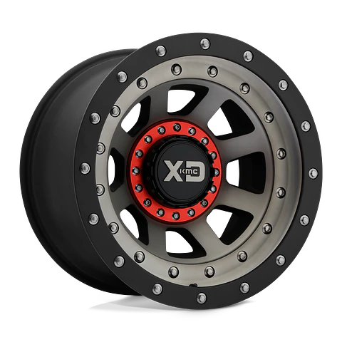 Juego de 4 llantas XD XD137 FMJ 17X9 6X135/6X139.7 ET-12 SATIN BLACK DARK TINT