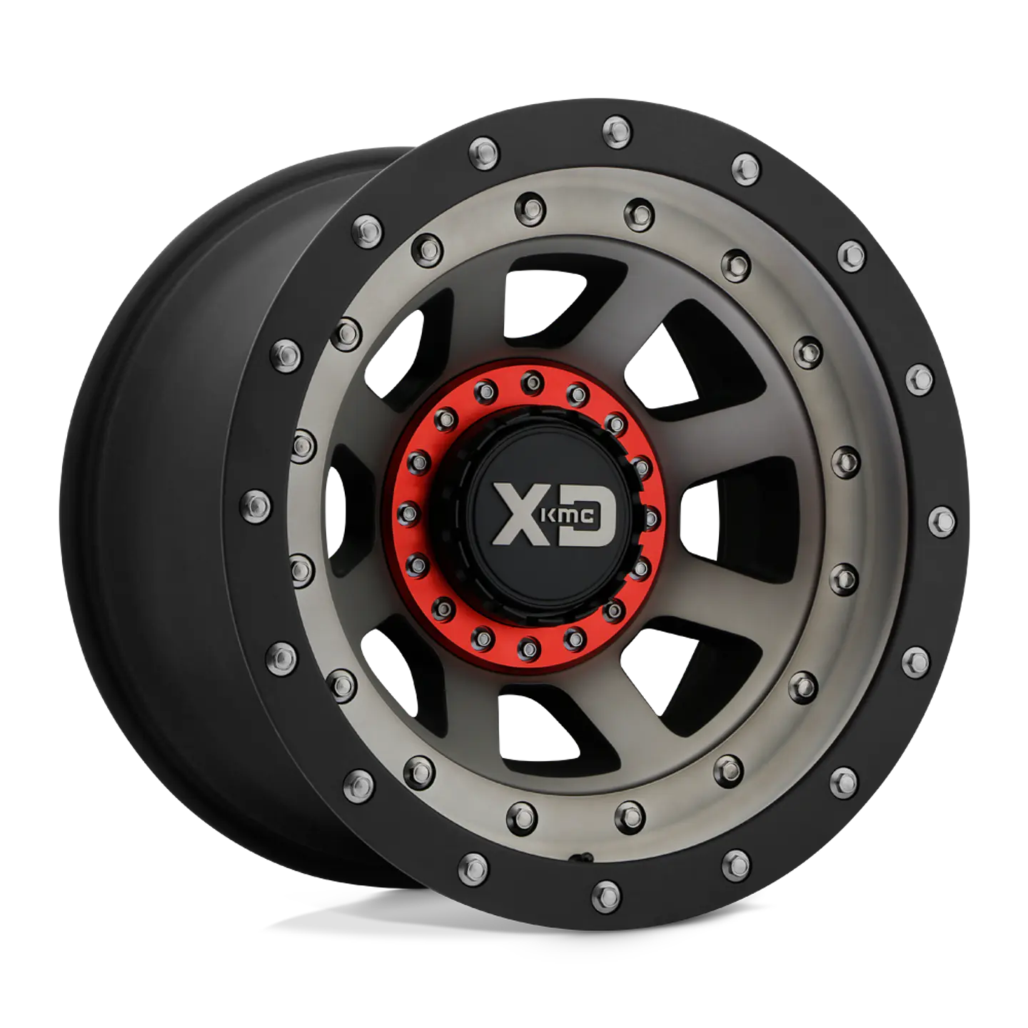Juego de 4 llantas XD XD137 FMJ 17X9 6X135/6X139.7 ET-12 SATIN BLACK DARK TINT 1