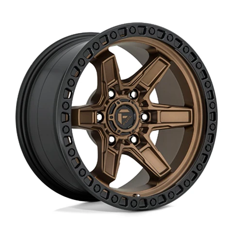 Juego de 4 llantas Fuel KICKER 17X9 6X139.7 ET-12 MATTE BRONZE BLACK LIP