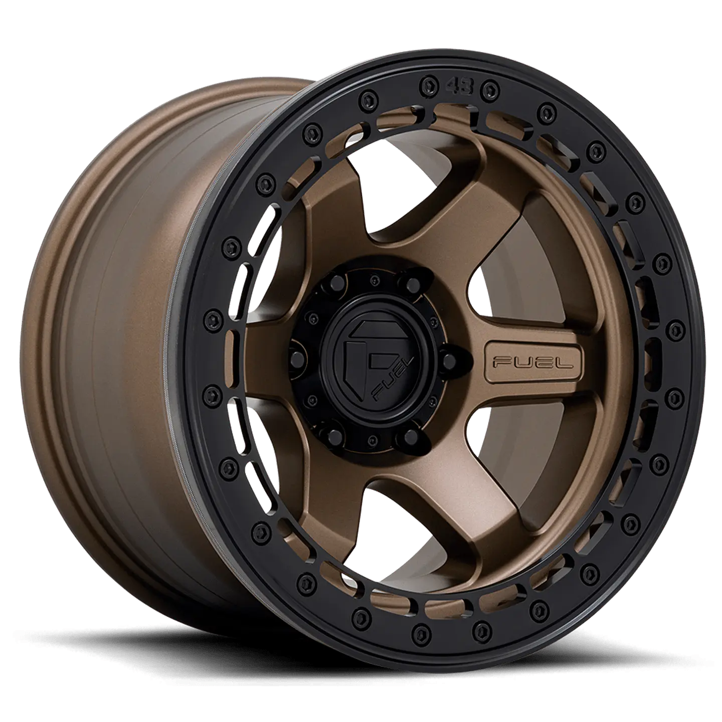 Juego de 4 llantas Fuel BLOCK 17X9 6X135 ET-12 MATTE BRONZE BLACK LIP 1